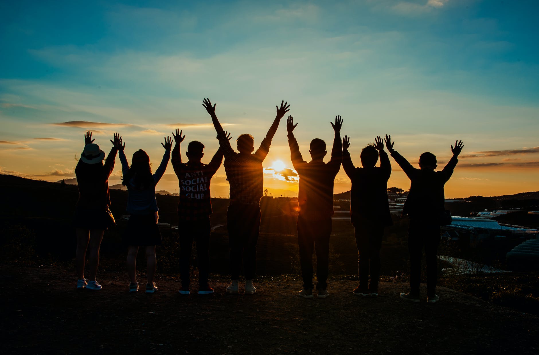 Alternative Bachelor Party Ideas | people silhouette during sunset